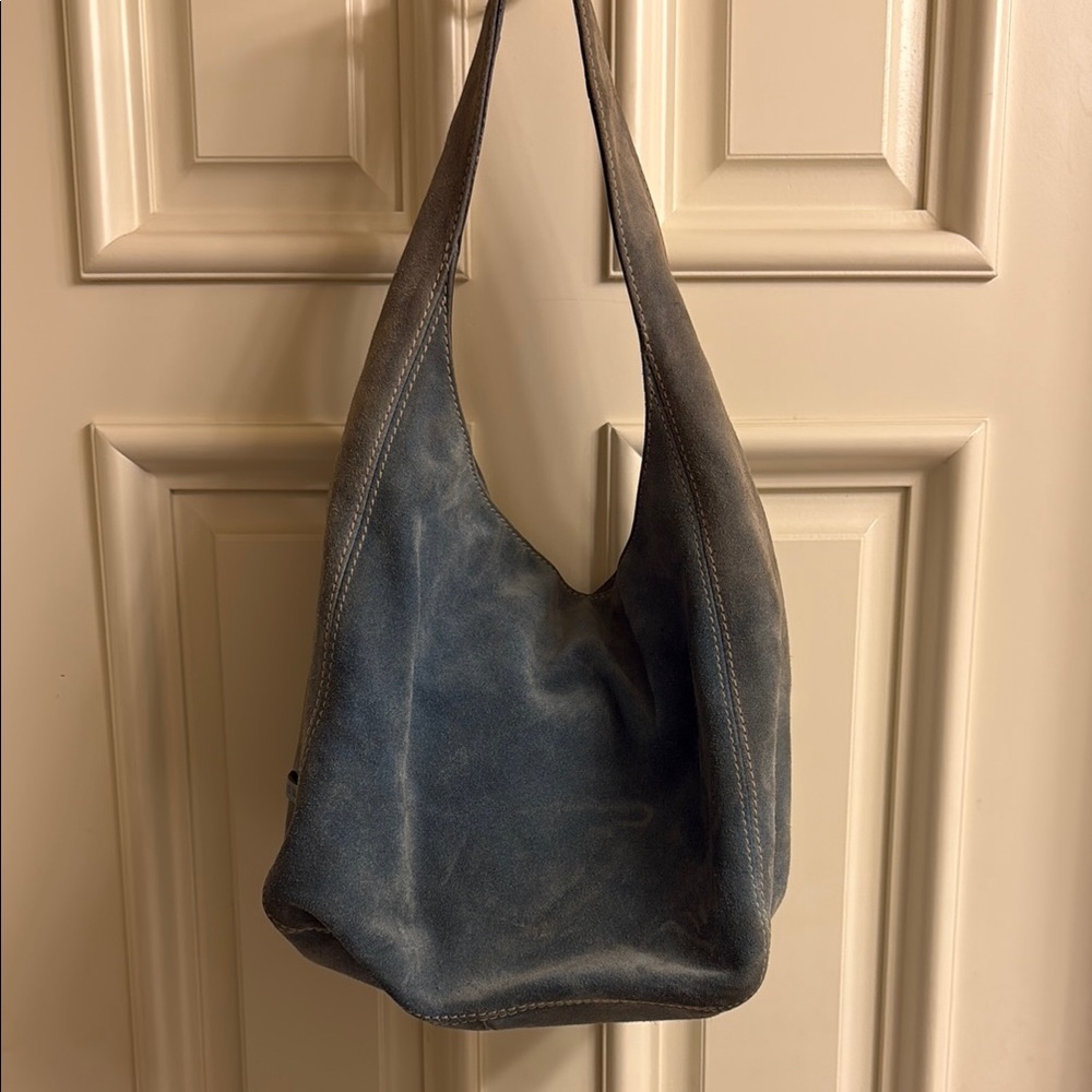 Michael Kors Blue Hobo Bag with Relaxed Silhouette